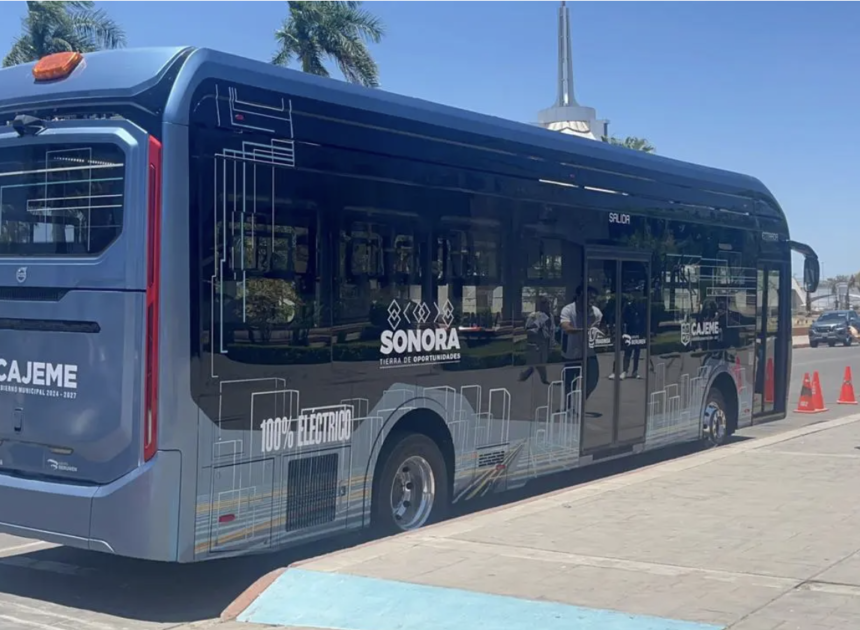 Autobús eléctrico recorre calles de OBR